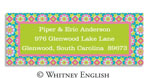 Whitney English Address Labels - Moorish Tile Pink (Holiday) (615196)